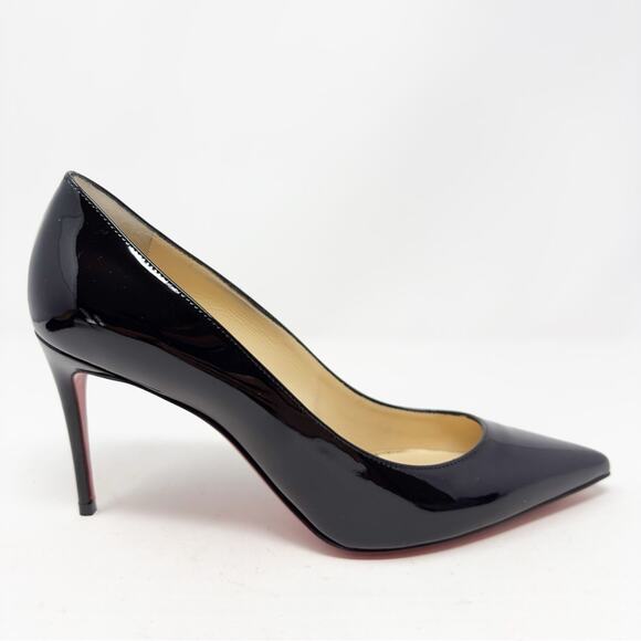 Christian Louboutin Kate Patent Leather Heels Size 37.5 Black - Picture 5 of 10